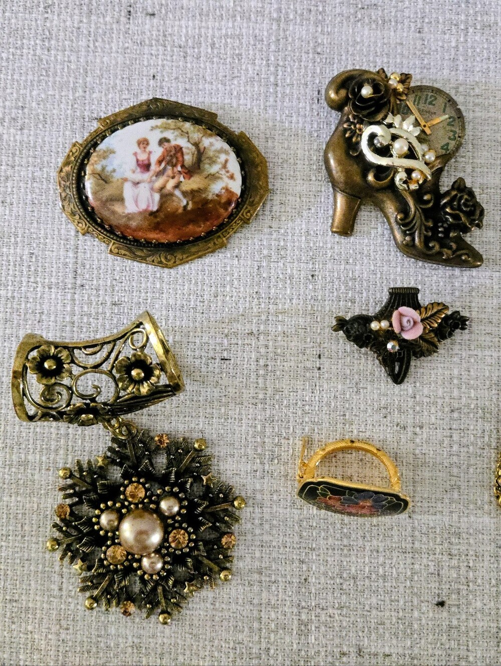 Collection Of Brooches/Scarf Clips